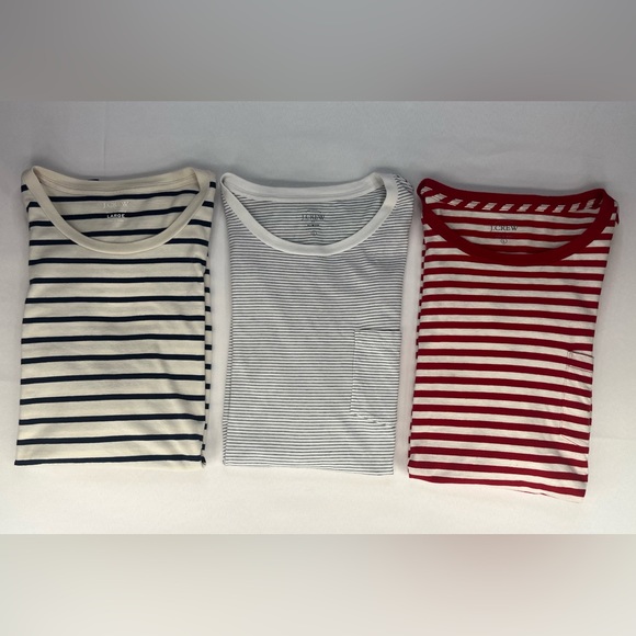 J. Crew Other - J. Crew Tees pack of 3 Mens slim-fit t-shirts Nautical stripes, casual / preppy